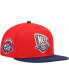 Фото #1 товара Men's Red, Navy New Jersey Nets Hardwood Classics Team Side Fitted Hat