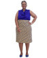 Фото #5 товара Women's Printed Ity Pull-On A-Line Skirt