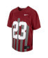 ფოტო #3 პროდუქტის Big Boys #23 Cardinal Iowa State Cyclones Football Game Jersey