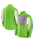 Фото #1 товара Men's Rave Green Seattle Sounders FC Net Goal Raglan Full-Zip Track Jacket