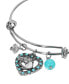 ფოტო #2 პროდუქტის Crystal Turquoise Heart Horse Head Bracelet