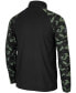 Фото #3 товара Men's Black Georgetown Hoyas OHT Military-Inspired Appreciation Take Flight Raglan Quarter-Zip Jacket