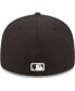 Фото #2 товара Men's Detroit Tigers Black, White Low Profile 59FIFTY Fitted Hat