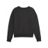 Puma Classics Oversized Crew Neck Sweatshirt Womens Black Casual Athletic Outerw