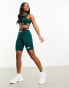 The North Face Training Aracar high waist legging shorts in green Exclusive at ASOS