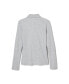 ფოტო #9 პროდუქტის Big Girls Long Sleeve Interlock Knit Polo with Picot Collar