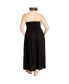 ფოტო #3 პროდუქტის Plus Size Simone Plain Maxi Dress