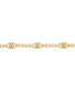 Фото #2 товара Michael Kors cubic Zirconia Pave Station Lock Chain Necklace