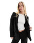 Vila mix and match loose fit blazer co-ord in black