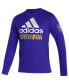 Фото #1 товара Men's Purple Distressed Orlando City SC Vintage-Like AEROREADY Long Sleeve T-shirt