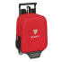 School Rucksack with Wheels Sevilla Fútbol Club Black Red 22 x 27 x 10 cm