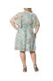 ფოტო #2 პროდუქტის Plus Size Florence Flutter Sleeve Dress