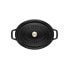 Zwilling STAUB LA COCOTTE - Casserole baking dish - Oval - Cast iron - Ceramic - Gas - Halogen - Induction - Sealed plate - Black - Enamel