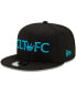 Фото #1 товара Men's Black Charlotte FC Crown 9FIFTY Snapback Hat