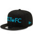 ფოტო #1 პროდუქტის Men's Black Charlotte FC Crown 9FIFTY Snapback Hat