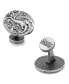 ფოტო #1 პროდუქტის Targaryen Three Headed Dragon Sigil Cufflinks