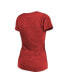 Фото #2 товара Women's Threads Red Philadelphia Phillies 2022 World Series Modest V-Neck T-shirt