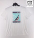 Nautica Men's Sailing Graphic T-Shirt Sustainably Crafted Size M, L White NEW