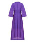 ფოტო #12 პროდუქტის Women's V-Neck Three-Quarter-Sleeve Dress