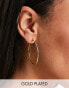 Pieces exclusive 18K plated large hoops in gold