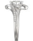 Cubic Zirconia Statement Ring in Sterling Silver