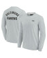 Фото #2 товара Men's and Women's Gray Baltimore Ravens Super Soft Long Sleeve T-shirt