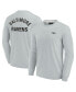 ფოტო #2 პროდუქტის Men's and Women's Gray Baltimore Ravens Super Soft Long Sleeve T-shirt