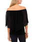 Фото #4 товара Petite Off-The-Shoulder Capelet Top