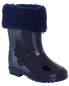 Фото #1 товара Toddler Faux Fur-Lined Rain Boots 4