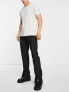 Фото #1 товара Topman straight stacker trousers in black