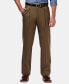 Men's Premium No Iron Khaki Classic Fit Pleat Hidden Expandable Waist Pants