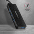 Фото #10 товара AXAGON SuperSpeed USB SLIM hub - USB 3.2 Gen 1 (3.1 Gen 1) Type-A - USB 3.2 Gen 1 (3.1 Gen 1) Type-A - 5000 Mbit/s - Black - 0.14 m - China