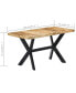 Фото #2 товара Dining Table 55.1"x27.6"x29.5" Solid Rough Mango Wood