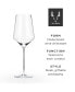 Raye Angled Crystal Bordeaux Wine Glasses, Set of 2, 16 Oz