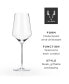 Фото #5 товара Raye Angled Crystal Bordeaux Wine Glasses, Set of 2, 16 Oz