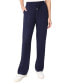 Фото #1 товара Women's Linen Drawstring-Waist Buttoned-Pocket Pants