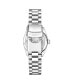 Women's Quartz ,Crystal Studded Bezel, MOP Dial, Stainless Steel Bracelet Watch