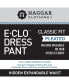 Men's ECLO Stria Classic Fit Pleated Hidden Expandable Waistband Dress Pants