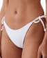 Фото #3 товара Women's Textured Tie Side Bikini Bottoms