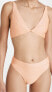 PQ Swim 288617 Women's Skylar Halter Bikini Top, Citrine, Orange, Metallic, XL