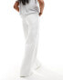 Abercrombie & Fitch wide fit high waist jeans in white Sauberes Weiß, W30 - фото #8