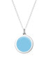 ფოტო #6 პროდუქტის Sailboat Pendant Necklace in Sterling Silver and Enamel, 16" + 2" Extender