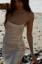 Фото #4 товара Платье из сатина с принтом ZARA