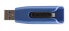 Фото #3 товара Verbatim V3 MAX - USB 3.0 Drive 128 GB - Blue - 128 GB - USB Type-A - 3.2 Gen 1 (3.1 Gen 1) - 175 MB/s - Slide - Black - Blue