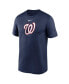 Men's Navy Washington Nationals Legend Fuse Large Logo Performance T-Shirt