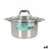 Pot with Glass Lid Quttin Caesar Steel ø 22 x 14,5 cm (4 Units)