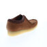 Фото #16 товара Clarks Wallabee 26165806 Mens Brown Suede Oxfords & Lace Ups Casual Shoes