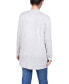 ფოტო #2 პროდუქტის Petite Long Sleeve Swing Cardigan Sweater