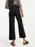 ASOS DESIGN cropped easy straight leg jean in black