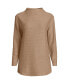 ფოტო #2 პროდუქტის Women's Cable Ottoman Relaxed Long Sleeve Funnel Neck Tunic